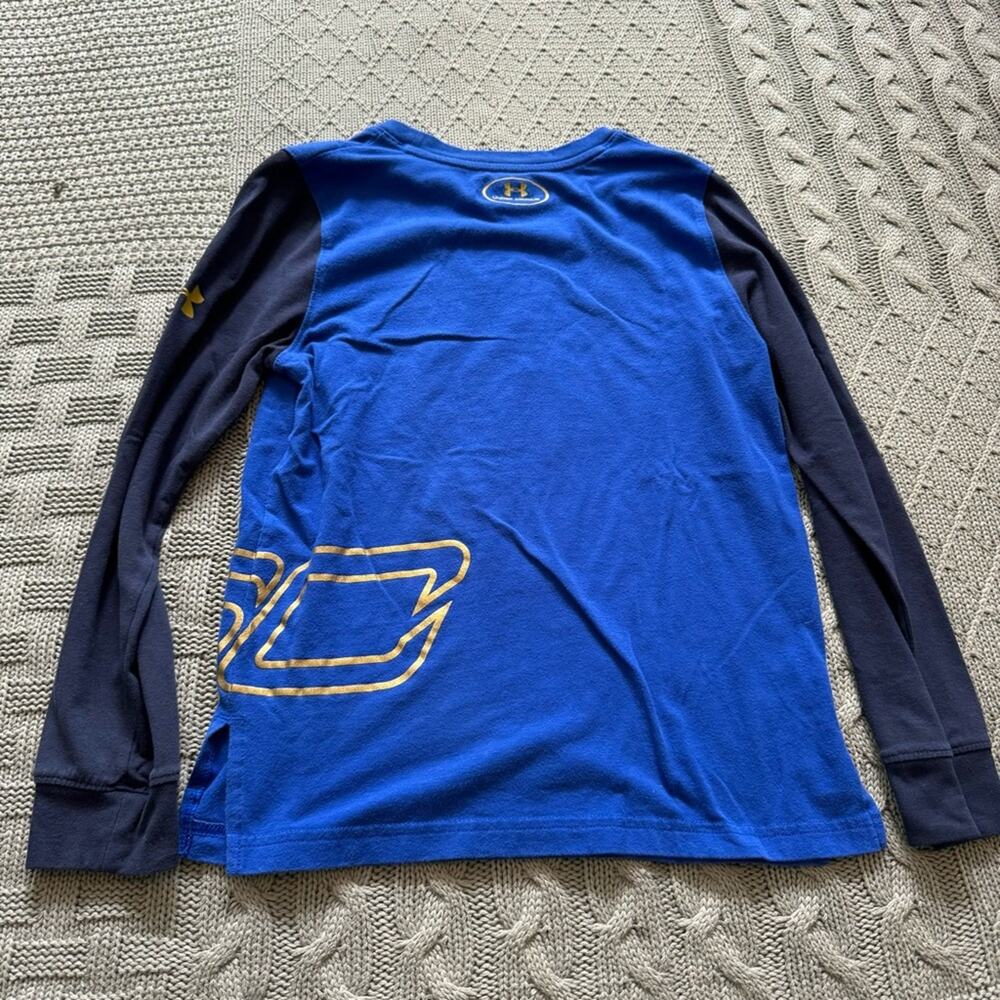 Under Armour Long Sleeved Color Block Steph Curry SC Shirt ~ YS 6/7 - Picture 6 of 7